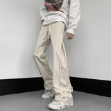 Joggers Cargo Pants for Men Casual Hip Hop Solid Color Pocket Male Trousers Sweatpants Streetwear Techwear Pants