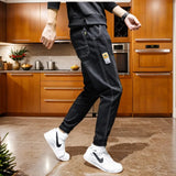 2024 New Spring Korean Style Vintage Harajuku Jeans Men All Match Harem Trousers Casual Loose Male Clothes Chic Straight Pant