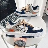 2024 Fashion Designer Shoes Men Casual Platform Sneakes Lace Up Trainers Student Sneakes Mens Vulcanized Shoes Zapatillas Hombre