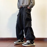 Black Men's Pants Oversize Pants High Street Fashion Wide leg Men's Cargo Pants Streetwear Fashion Harem Pants Men