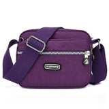 2023 Fashion Women Shoulder Messenger Bag Nylon Oxford Lightweight Waterproof Zipper Package Large Capacity Travel Crossbody Bag