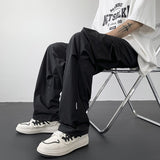 Classic Streetwear Casual Men&#39;s Harem Joggers Pants Hip Hop Spring Summer Solid Loose Cargo Pants Multi-Pockets Wide Leg Trouser