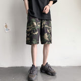 Camouflage Shorts Men Casual American Vintage Cargo Knee-length Loose Summer Thin Clothing Military Tactical Harajuku Fashion