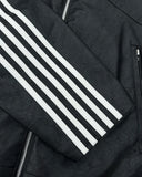 Ilooove Retro High Quality White Stripe Mens Jacket Punk Leather Coat Men Clothing Motorcycle Racing Jacket Winter Zipper Windbreaker