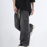 Baggy Jeans Trousers Male Denim Pants Black Wide Leg Pants Men's Jeans men Oversize Cargo Korean Streetwear Hip Hop Harajuku