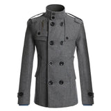 New Men's Wool Overcoat Long Suit Men Woolen Windbreaker Man Woollen Coat Outer for Men Casual Wear Brand Mens Clothing