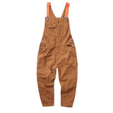 Casual Joggers Jumpsuit Pants Men Women Loose Retro Casual Wide Leg Jeans Cargo Pants Streetwear Baggy Straight Overall Brown