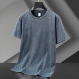 Ilooove Men Oversize Solid Fashion  T Shirts Colorfuls Cotton 2023 Summer White Classical T-shirts Short Sleeve O-Neck Tees Tops