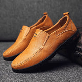 Men's Sneakers Spring New Men's Fashion Leather Shoes Comfort Lefu Shoes Italian Light Driving Men's Shoes Zapatos Casuales