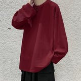 100% Cotton Oversize  Men's Women T-shirt Man Long sleeves Pure Color Men t shirt T-shirts For Male Female Tops