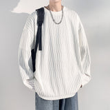 Chic T shirts For Men Oversized Tees 2023 Spring Man Casual Long Sleeve Tshirt Woman O-neck Loose Pullovers Tops 5XL-M