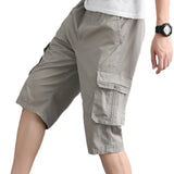 Men’s Summer Fashion Outfits 2024 New Summer mens blank cargo half shorts for men 6 pocket casual men fifth cargo shorts below the knee shorts track pants