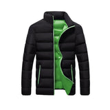 Ilooove Men Winter Padded Coats Warm Slim Fit Outerwear Thick Casual Jacket Stand-Collar Lightweight Outerwears For Man Comfort Hombre