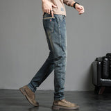 2023 New Men's Stretch Skinny Jeans Fashion Casual Cotton Denim Slim Fit Pants Male Korean Trousers Streetwear Brand Clothing