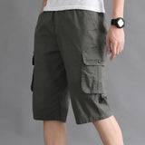 Men’s Summer Fashion Outfits 2024 New Summer mens blank cargo half shorts for men 6 pocket casual men fifth cargo shorts below the knee shorts track pants