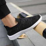 Mesh Men Shoes Breathable Sneakers Men Fashion Casual Walking Running Shoes Slip on Lightweight Mens Loafers Zapatillas Hombre