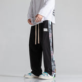 Streetwear harem men pants 2023 spring new casual jogging pants men patchwork fashion straight trousers for men