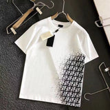 2023 Summer New Men's Clothing Fashion Casual Simple Short Sleeve Round Neck Casual Cotton Letter Printing Commuter Top T-shirt