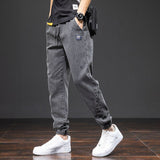 Spring Summer Black Blue Cargo Jeans Men Streetwear Denim Jogger Pants Men Baggy Harem Jean Trousers