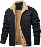 Ilooove - 2023 Fashionable Men's Jackets for Autumn and Winter Seasons with Warm Cotton and Workwear Style