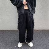 Casual Pants Men Oversized Baggy Wide Leg Trousers Elastic Waist Hip Hop Streetwear Joggers Fashion Harajuku Men Pants