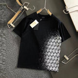 2023 Summer New Men's Clothing Fashion Casual Simple Short Sleeve Round Neck Casual Cotton Letter Printing Commuter Top T-shirt