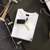 2023 Summer New Men's Clothing Fashion Casual Simple Short Sleeve Round Neck Casual Cotton Letter Printing Commuter Top T-shirt