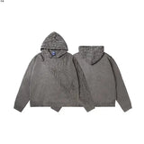 Ilooove Autumn and Winter American Fashion Men and Women Knitted Hooded Couple Loose Retro Personality Harajuku Casual Sweater Y2k