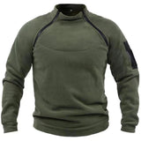 2023 Hot Sale Stand-up Collar Male Hoodie Autumn Winter Warm Fleeece Solid Color Outdoor Breathable Tactical Mens Gym Sport Tops