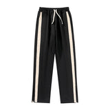 Casual Pants Men Summer All-match Fashion Black High Street Hip Hop Ulzzang College Teens European Stylish Handsome Drawstring