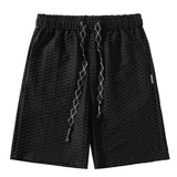 Summer Shorts Men Fashion Ice Silk Shorts Men Streetwear Loose Beach Shorts Mens Black Green Casual Shorts Male Oversized M-3XL