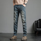 2023 New Men's Stretch Skinny Jeans Fashion Casual Cotton Denim Slim Fit Pants Male Korean Trousers Streetwear Brand Clothing