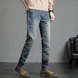 2023 New Men's Stretch Skinny Jeans Fashion Casual Cotton Denim Slim Fit Pants Male Korean Trousers Streetwear Brand Clothing