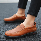 Men's Sneakers Spring New Men's Fashion Leather Shoes Comfort Lefu Shoes Italian Light Driving Men's Shoes Zapatos Casuales