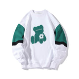 Green Bear Men‘s Sweatshirts Fashion Brand New Streetwear Pullovers Korean Style Unisex Hoodies Loose Male Clothing