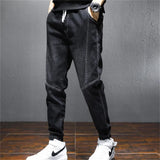 2024 New Spring Korean Style Vintage Harajuku Jeans Men All Match Harem Trousers Casual Loose Male Clothes Chic Straight Pant