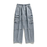 Baggy Jeans big pocket Trousers Male Denim cargo Pants  Wide Leg Pant Men&#39;s Jeans Loose Casual  Streetwear Hip Hop Harajuku 2023