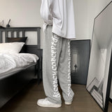 New Colored Letter Printed Pants Men  spring Harajuku Streetwear Men Loose Hip Hop Sweatpants Casual Ankle-banded Pants