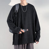 Chic T shirts For Men Oversized Tees 2023 Spring Man Casual Long Sleeve Tshirt Woman O-neck Loose Pullovers Tops 5XL-M