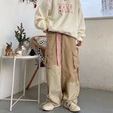 Streetwear Baggy Cargo Pants Men Spring Autumn Vintage Loose Casual Joggers Big Pocket Oversize Women's Pants