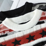 Sweaters Men Autumn Winter American style Retro Fringed Y2K Sweater Women For Warm Versatile Loose Knitting Pullovers Streetwear