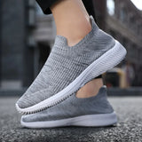 Mesh Men Shoes Breathable Sneakers Men Fashion Casual Walking Running Shoes Slip on Lightweight Mens Loafers Zapatillas Hombre