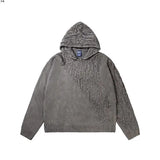 Ilooove Autumn and Winter American Fashion Men and Women Knitted Hooded Couple Loose Retro Personality Harajuku Casual Sweater Y2k