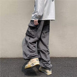 American Cargo Pants Men Y2k Streetwear Baggy Overalls High Street Wide Leg Pants Hip Hop Designer Casual Loose Straight Trouser