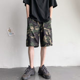 Camouflage Shorts Men Casual American Vintage Cargo Knee-length Loose Summer Thin Clothing Military Tactical Harajuku Fashion