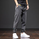 Spring Summer Black Blue Cargo Jeans Men Streetwear Denim Jogger Pants Men Baggy Harem Jean Trousers