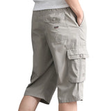 Men’s Summer Fashion Outfits 2024 New Summer mens blank cargo half shorts for men 6 pocket casual men fifth cargo shorts below the knee shorts track pants