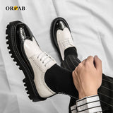 Men Shoes Soulier Homme Fashion Luxury Brand Shoes Men Brogue Shoes Youth Man Shoe Zapatos De Hombre Party Wedding Dress Shoes