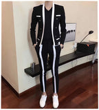 Men Trousers Casual Suit Pants Self-cultivation Pants Club Performance Stage Trousers Pantalon De Vestir Hombre Pantalon Costume