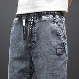 Spring Summer Black Blue Cargo Jeans Men Streetwear Denim Jogger Pants Men Baggy Harem Jean Trousers